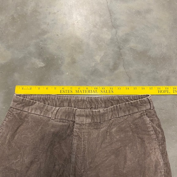 Vintage Wide Wale Corduroy Pants Mens 35x29 Brown Straight Leg Baggy Grunge 90s - Picture 3 of 4